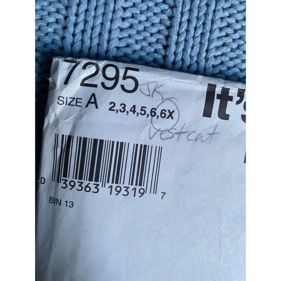 Simplicity 7295 Sewing pattern kids vest pants size 2 3 4 5 6 6x - Picture 2 of 5